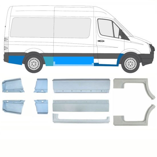 Javító panel készlet hoz Volkswagen Crafter 2005-2017 / Bal+Jobb / 15541
