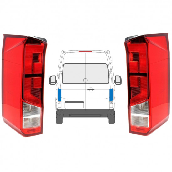 Hátsó lámpa hoz Volkswagen Crafter 2017- / Bal+Jobb / Készlet 12922