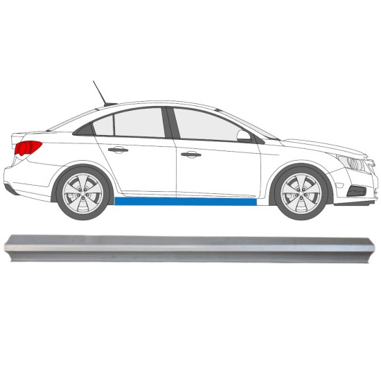 Alsó küszöb javító panel hoz Chevrolet Cruze 2009-2014 / Jobb 15101 Alsó küszöb javító panel hoz Chevrolet Cruze 2009-2014 / Jobb 15101