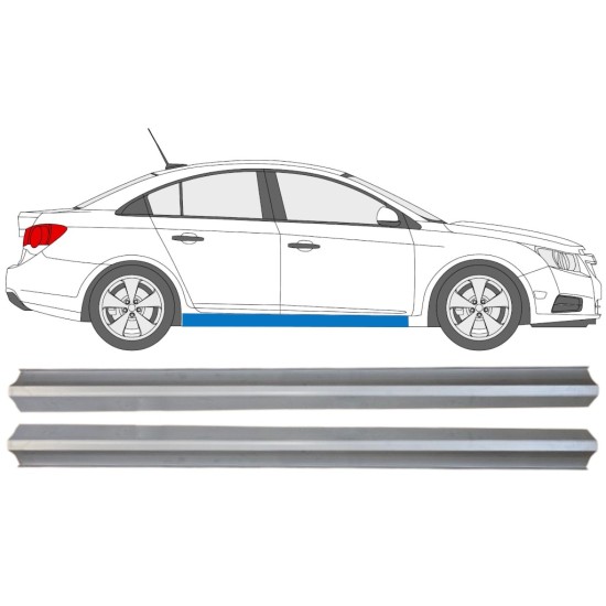 Alsó küszöb javító panel hoz Chevrolet Cruze 2009-2014 / Bal+Jobb / Készlet 15103 Alsó küszöb javító panel hoz Chevrolet Cruze 2009-2014 / Bal+Jobb / Készlet 15103