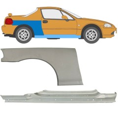 Teljes küszöb és hátsó sárvédő javító panel hoz Honda Civic Del Sol 1992-1998 / Jobb / Készlet 11143