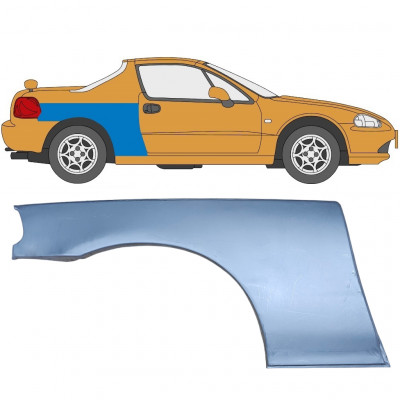 Hátsó sárvédő javító panel hoz Honda Civic CRX Del Sol 1992-1998 / Jobb 5649