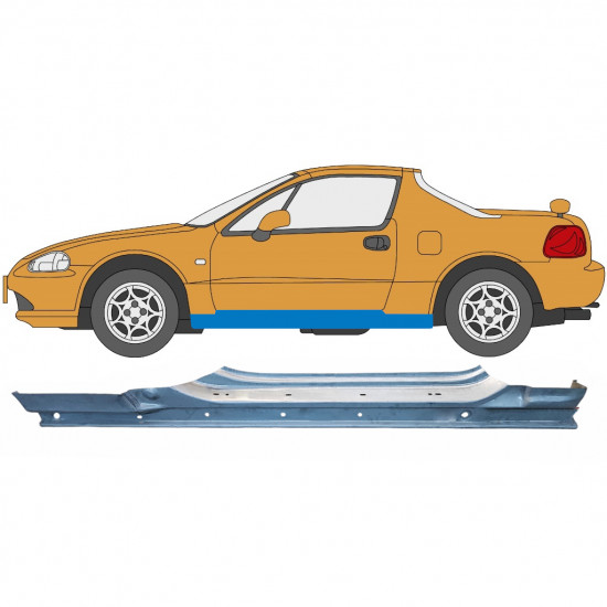 Küszöb javító panel hoz Honda Civic CRX Del Sol 1992-1998 / Bal 6184