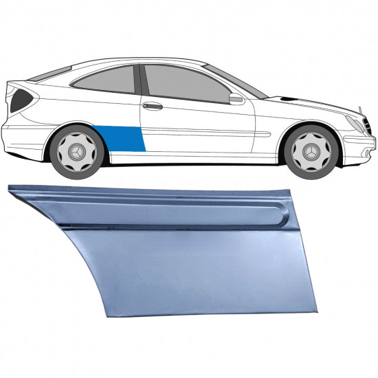 Hátsó sárvédő javító panel hoz Mercedes CL203 2000-2008 / Jobb 6781