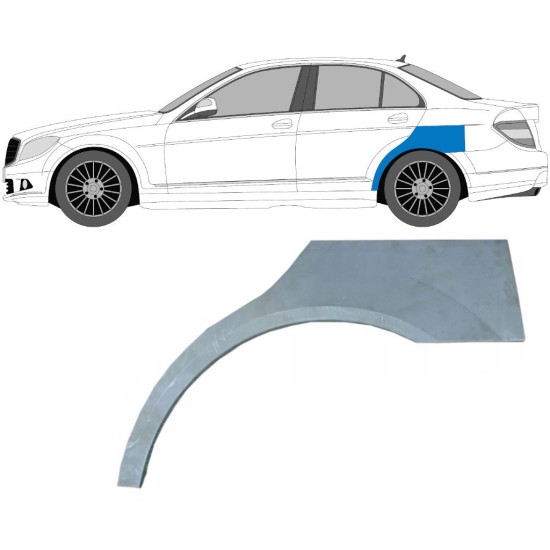 Hátsó sárvédő javító panel hoz Mercedes C-Class W204 2007-2014 / Bal 5356