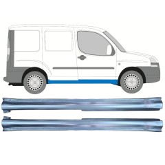 Teljes küszöb hoz Fiat Doblo 2001-2010 / Bal+Jobb / Készlet 11468