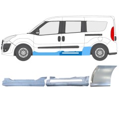 Javító panel készlet hoz Fiat Doblo 2010-2022 / Bal / 15001
