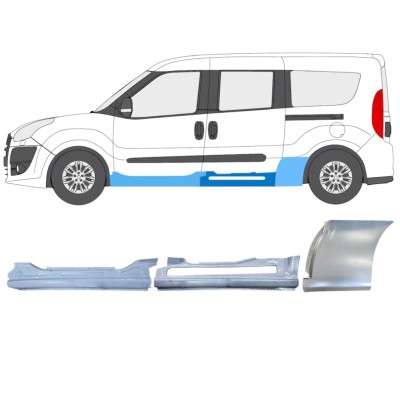 Javító panel készlet hoz Fiat Doblo 2010-2022 / Bal / 15001