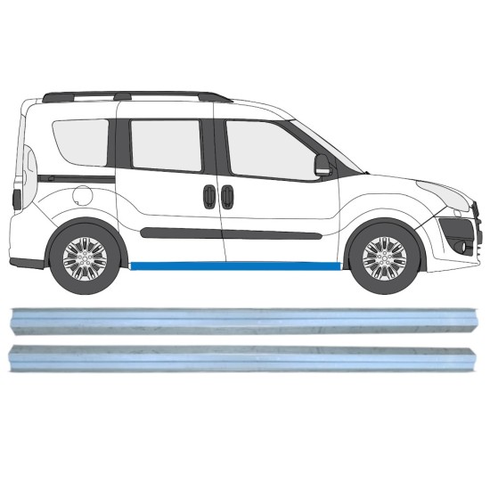 Küszöb javító panel hoz Fiat Doblo 2010-2022 / Bal+Jobb / Készlet 15361
