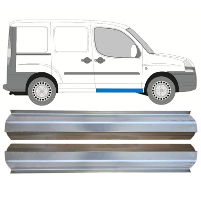 Első ajtó küszöb javító panel hoz Fiat Doblo 2001-2010 / Bal+Jobb / Készlet 14622