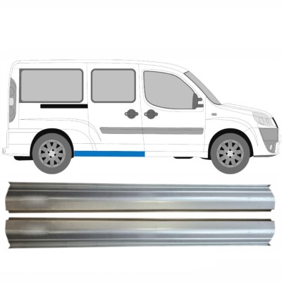 Hátsó küszöb javító panel hoz Fiat Doblo 2001-2010 / Bal+Jobb / Készlet 14624
