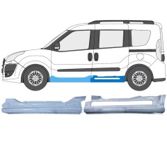 Küszöb javító panel hoz Fiat Doblo 2010-2022 / Bal / Készlet 12748