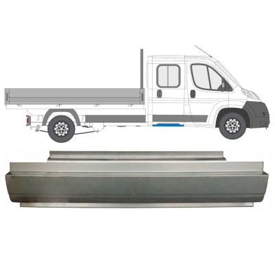 Hátsó küszöb javító panel hoz Fiat Ducato 2006-2014 / Bal = Jobb (szimmetrikus) / Duplafülkés 14564