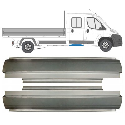 Hátsó küszöb javító panel hoz Fiat Ducato 2006-2014 / Bal+Jobb / Duplafülkés / Készlet 14565