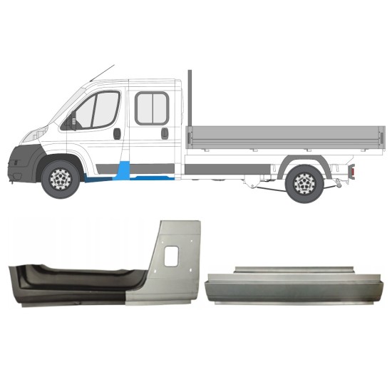 Javító panel készlet hoz Fiat Ducato 2006-2014 / Bal / Duplafülkés / 14801 Javító panel készlet hoz Fiat Ducato 2006-2014 / Bal / Duplafülkés / 14801