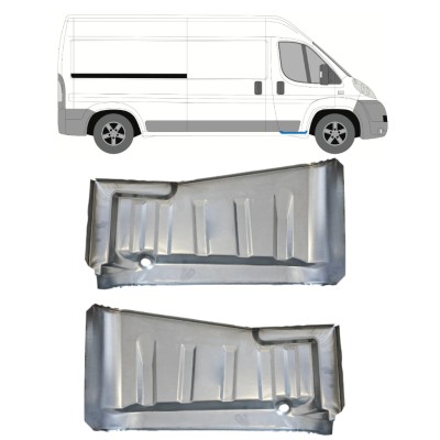 Fellépő lemez bal belső küszöbbel hoz Fiat Ducato 2006-2014 / Bal+Jobb / Készlet 15061