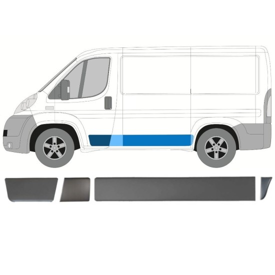 Oldalsó díszítő elemek készlete hoz Fiat Ducato 2006-2014 / Bal / 15026