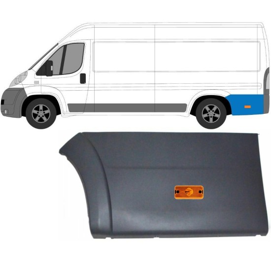 Hátsó oldali díszítő elem lámpával hoz Fiat Ducato 2006-2018 / Bal / Készlet 10681