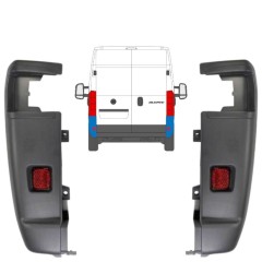 Hátsó lökhárító sarok 270 fokban hoz Fiat Ducato 2006-2018 / Bal+Jobb / Készlet 9835