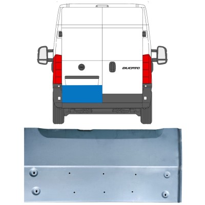 Hátsó ajtó javító panel hoz Fiat Ducato 2006-2014 / Bal 14535