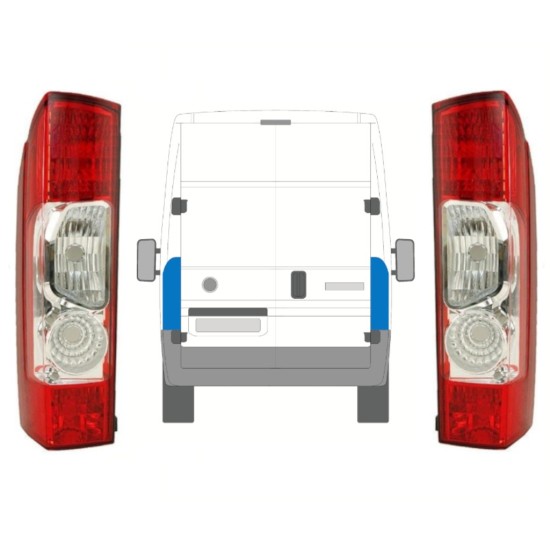 Hátsó lámpa hoz Fiat Ducato 2006-2014 / Bal+Jobb / Készlet 10026