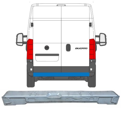 Hátsó lökhárító merevítő hoz Citroen Jumper 2006-2026 16871