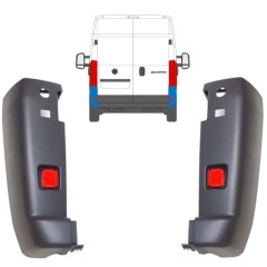 Lökhárító sarok fényvisszaverővel hoz Citroen Jumper 2006-2018 / Bal+Jobb / Készlet 14083