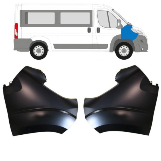Első sárvédő hoz Fiat Ducato 2014-2018 / Bal / Készlet 15396