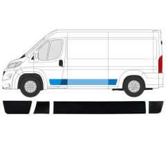 Oldalsó díszítő elemek készlete hoz Opel Movano 2021- / Bal / 15768