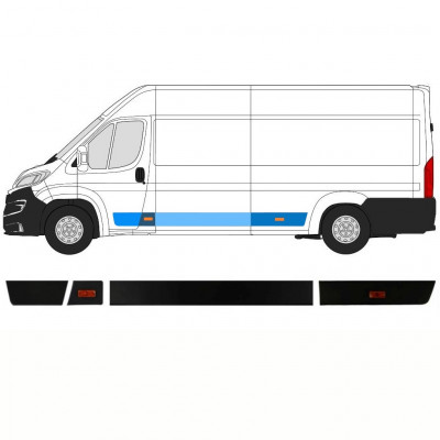 Oldalsó díszítő elemek készlete hoz Fiat Ducato Boxer Relay 2018- / LWB / Bal /  8487