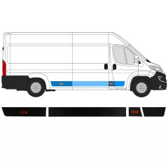 Oldalsó díszítő elemek készlete hoz Citroen Jumper 2018- / Jobb / 14421