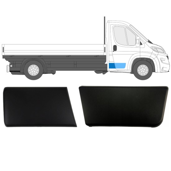 Oldalsó díszítő elem készlet egykabinoshoz hoz Fiat Ducato 2018- / Jobb / Egyszeres kabin / 14808