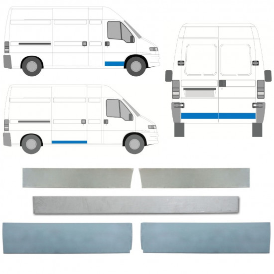 Ajtó javító panel hoz Fiat Ducato Boxer Relay Jumper 1994-2006 / Készlet 12627