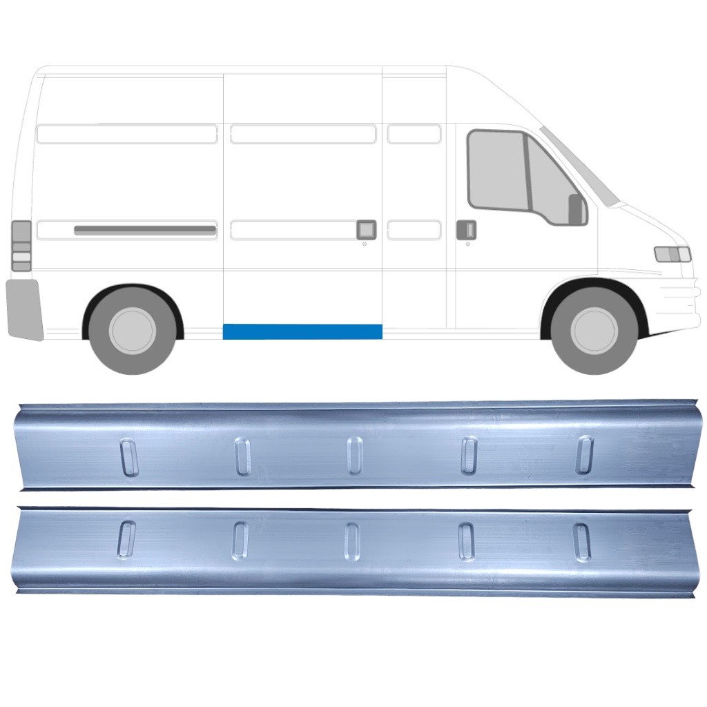 Belső Küszöb Javító Panel Hoz Fiat Ducato Boxer Relay 1994-2006 / Bal+Jobb / Készlet 10676