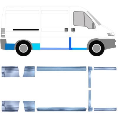 Javító panel készlet hoz Fiat Ducato 1994-2006 / Bal+Jobb / 16786
