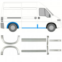 Küszöb és hátsó sárvédő javító panel hoz Fiat Ducato Boxer Relay 1994-2006 / MWB / Készlet 11517