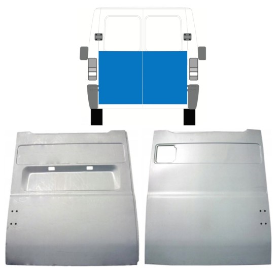 Hátsó ajtó javító panel hoz Fiat Ducato 1994-2006 / Bal+Jobb / Készlet 9860