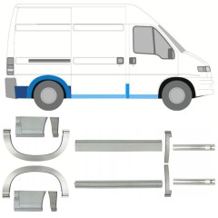 Küszöb és hátsó sárvédő javító panel hoz Fiat Ducato 1994-2006 / Készlet 11522