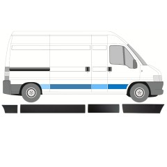 Oldalsó díszítő elemek készlete hoz Peugeot Boxer 2002-2006 / Jobb / 14390