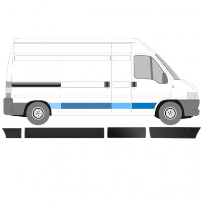 Oldalsó díszítő elemek készlete hoz Fiat Ducato Boxer Relay 2002-2006 / LWB / Jobb /  8458