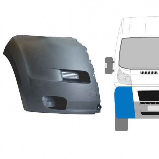 Első lökhárító sarok hoz Fiat Ducato 2006-2014 / Jobb 7473