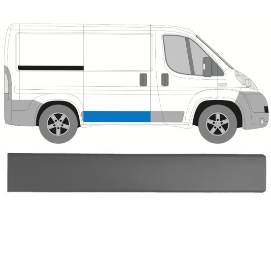 Tolóajtó díszléc hoz Fiat Ducato 2006-2014 / Jobb 14923