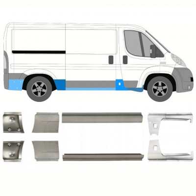 Küszöb javító panel hoz Fiat Ducato 2006- / Bal+Jobb / Készlet 10884