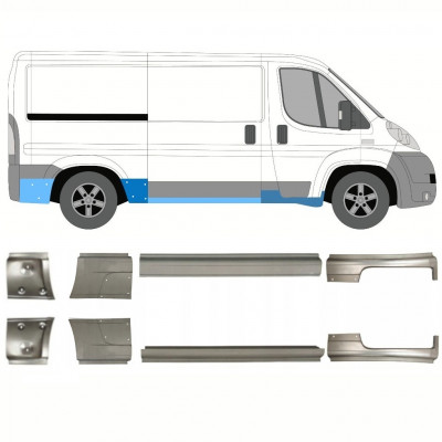 Küszöb javító panel hoz Fiat Ducato 2006- / Bal+Jobb / Készlet 10885