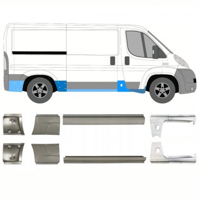 Küszöb javító panel hoz Fiat Ducato 2006- / Bal+Jobb / Készlet 10886