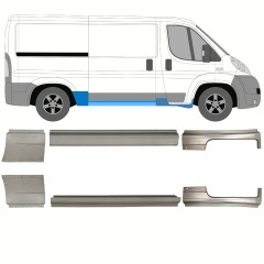 Küszöb és hátsó sárvédő javító panel hoz Citroen Jumper 2006-2025 / Bal+Jobb / Készlet 13969