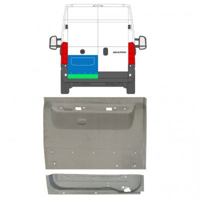 Hátsó ajtó javító panel hoz Fiat Ducato 2006- / Bal / Készlet 11681