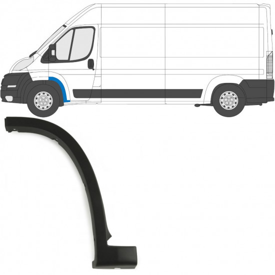 Jobb első sárvédő díszléc hoz Fiat Ducato 2006- / Bal 6535