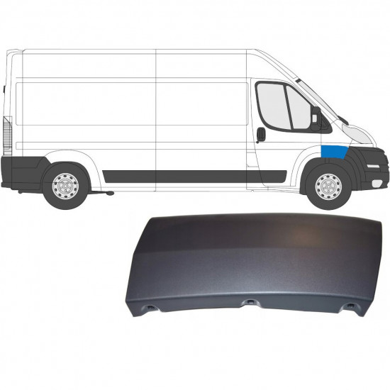 Jobb első sárvédő díszléc hoz Fiat Ducato 2006- / Jobb 6540