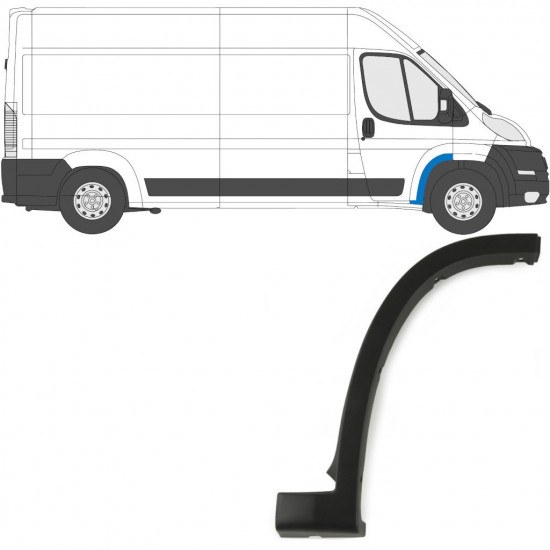 Jobb első sárvédő díszléc hoz Fiat Ducato 2006- / Jobb 6534